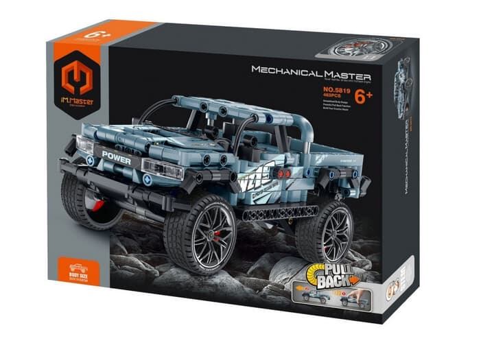 Stavebnice iM.MASTER auto na zpětné natažení plast 463ks