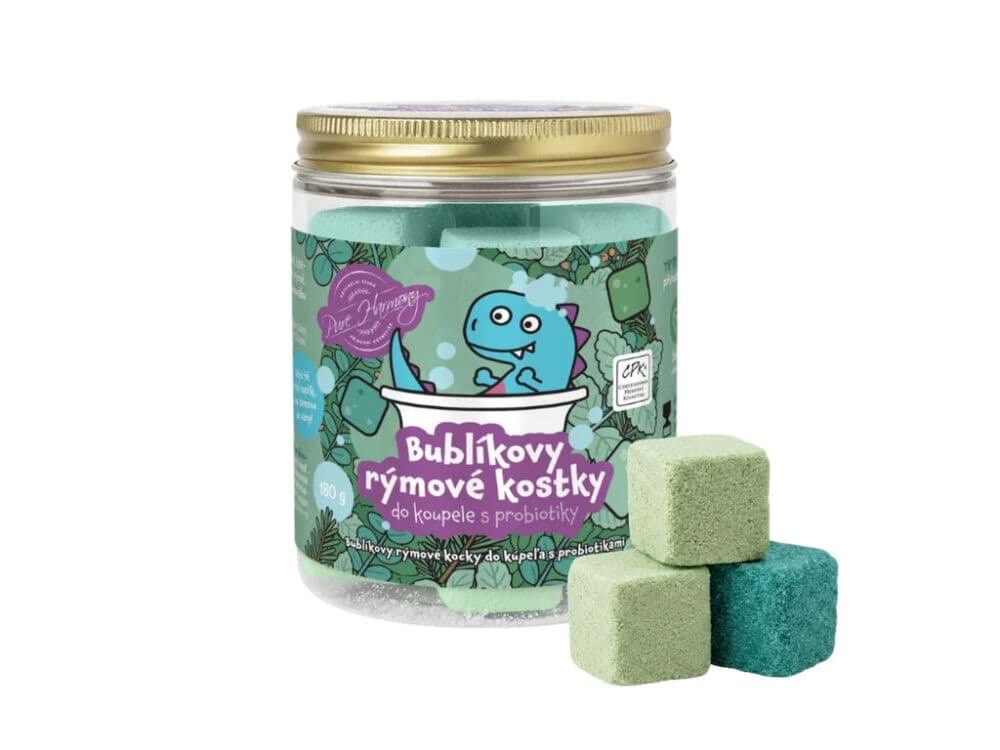 PURE HARMONY SŮL do koupele Bublíkovy rýmové kostky s probiotiky 180g