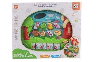 Piánko se zvířátky na baterie