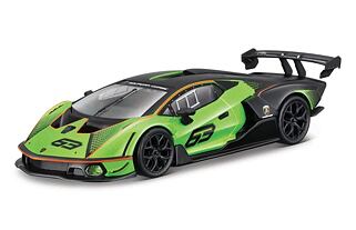 Bburago - RACE, Lamborghini Essenza SCV12, zelená metalíza-černá, 1:32