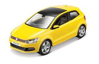 Bburago - Auta HOBBY, Volkswagen Polo GTI Mark 5, žlutá 1:32