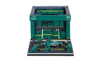 Bburago - Formula Racing F1 Pit Pass set - Aston Martin AMR25 (2025), #14 Fernando Alonso, 1:43