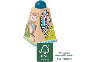 Small Foot Dřevěná nasazovací věž Jungle