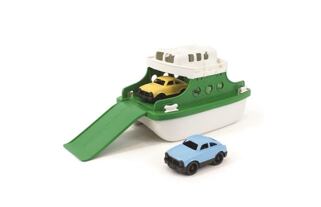 Green Toys Grüne und weiße Fähre mit Autos