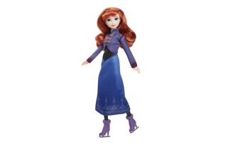 Gefrorene Anna-Puppe auf Schlittschuhen