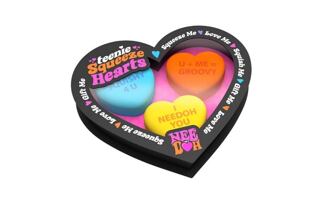 Schylling NeeDoh Mačkací antistresová srdíčka 3 ks