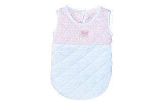 Petitcollin Spací pytel růžovo-bílý (pro panenku 36-40 cm)
