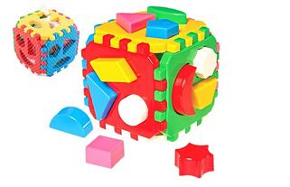 Plastikpuzzle 12x12cm im Netz 12m+