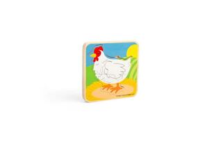 Bigjigs Toys Puzzle Lebenszyklus eines Huhns