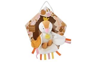Doudou Geschenkset - musikalisches Plüschtier Vogel gelb 23 cm