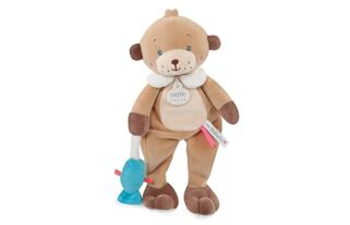 Doudou Geschenkset - Plüschbär mit Fisch 27 cm