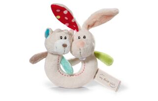 NICI MFN chrastítko plyš Králíček Tilli a Medvídek Taps