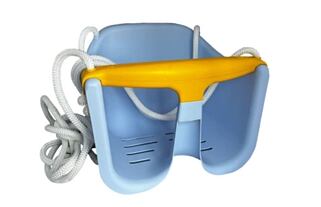 Houpačka Baby modrá plast 33x24x28cm nosnost 25kg v síťce 12m+