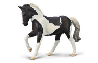 Collecta Teplokrevný hřebec černý tobiano