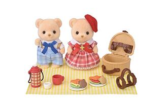 Sylvanian Families Sušenkoví medvídci sestra a bratr na pikniku
