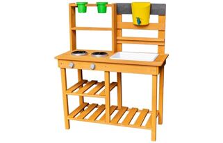 2Kids Toys Dřevěná zahradní kuchyňka s dřezem