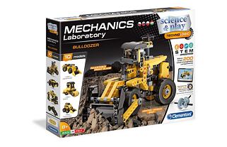 Clementoni Mechanická laboratoř - Buldozer, 10 modelů, 200 dílků