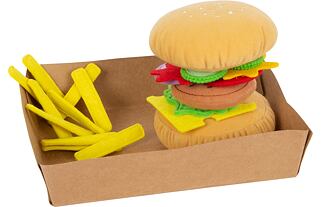 Small Foot  Cloth-Burger mit Pommes frites