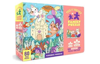Chronicle Books Familienpuzzle Purrmaid Paradise 60 Teile