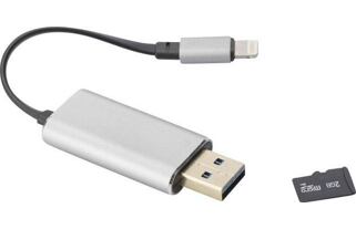 ednet Čtečka karet pro smartphony a tablety s konektorem Apple Lightning pro iPhone/iPad ednet Smart