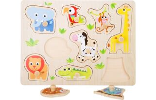 Small Foot Holzeinsatz Puzzle Zoo