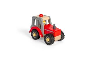 Bigjigs Toys Traktor červený