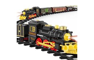 Parní vlak se světlem a zvuky