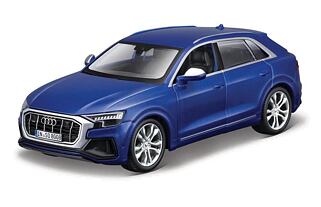 Bburago - Auta HOBBY, Audi SQ8, modrá metalíza, 1:32