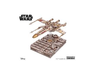 Ugears 3D dřevěná mechanická skládačka Star Wars Luke Skywalker X-Wing stíhačka