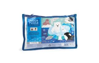 Mudpuppy Puzzle v taštičce Lední přátelé 12 dílků
