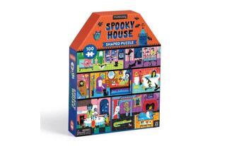 Mudpuppy Haunted House - Hausförmiges Puzzle 100 Teile