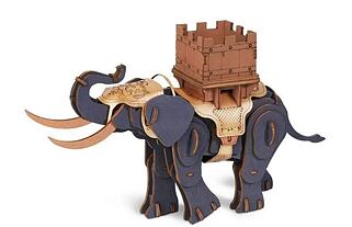 RoboTime Holzpuzzle Kämpfender Elefant