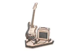 RoboTime 3D Puzzle E-Gitarre aus Holz