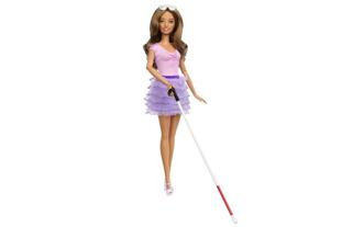 Barbie Model - lila Rock mit Rüschen