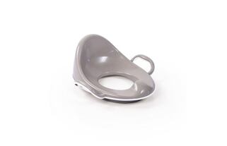 Protiskluzové sedátko na WC s vysokým opěradlem, šedá