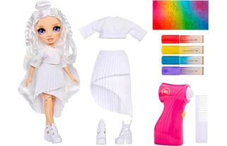 Rainbow High Air Brush panenka - fialové oči