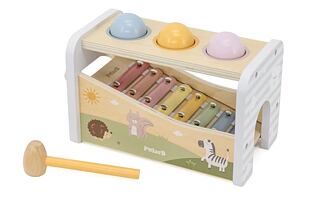 Dřevěná zatloukačka+xylofon