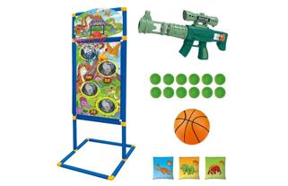 Terč a pistole na pěnové míčky