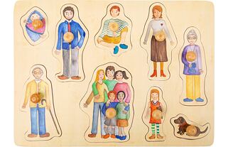 Small Foot - Holzpuzzle Familie