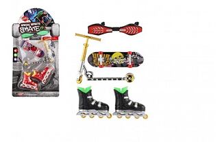 Set Skateboard, Waveboard, Schlittschuhe, Scooter Finger Kunststoff