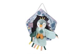 Doudou Geschenkset - musikalisches Plüschtier Vogel grün 23 cm