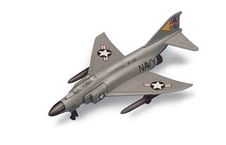 Maisto - Fresh Metal Tailwinds - letadla, F-4 Phantom II, matně šedá, blister