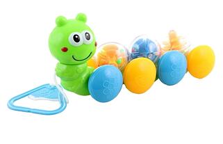 Tahací housenka baby