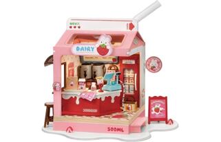RoboTime miniatura domečku Mléčný bar Strawberry