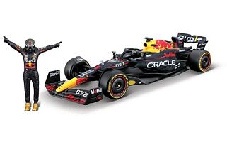 Bburago - RACE Formule F1 s figurkou jezdce, Oracle Red Bull Racing RB19 (2023), #1 Verstappen, 1:24