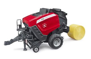 Bruder 2039 Lis na kulaté balíky Massey Ferguson RB 4180V