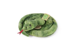 Rappa Plyšový had zelený 90 cm ECO-FRIENDLY