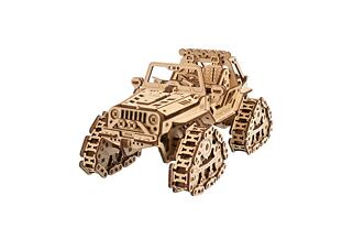 Ugears 3D dřevěné mechanické puzzle Pásové terénní vozidlo