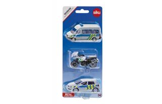 SIKU 182406100 Tschechische Version - Polizeiset mit 3 Fahrzeugen