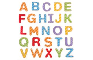Bigjigs Toys Magnetická barevná abeceda (velká písmena)